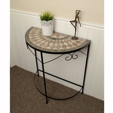 LOVELY MOSAIC TOP SEMI-TABLE for THE HALL, OFFICE, BEDROOM OVER 25% OFF RRP
