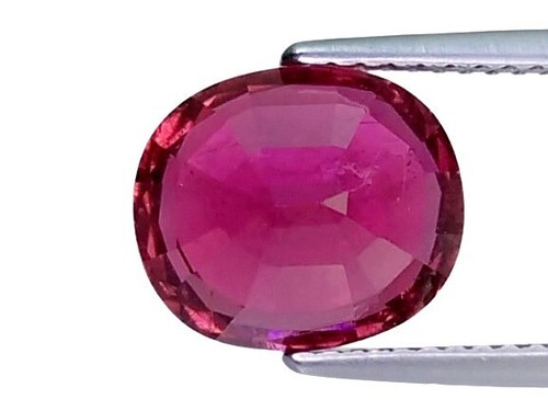4.28 CTS Pink red natural rubelite ( tourmaline ) oval cut loose gemstones - Picture 3 of 3