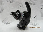 FENTON ART GLASS 2004 HALLOWEEN SCAREDY CAT FIGURINE PARADE OF ANIMALS