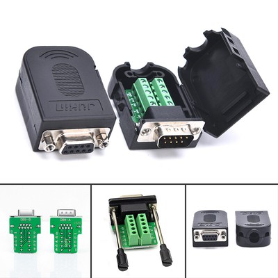 DB9 Connector RS232 Male Female 9 Pin RS485 Breakout Terminals COM ConnectorBA
