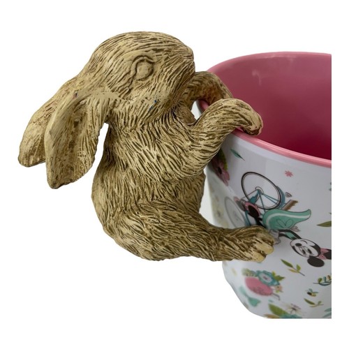 Planter Decor Hanging Bunny Rabbit Resin Hangs on Edge of Pot Spring Easter 3" - Picture 8 of 13