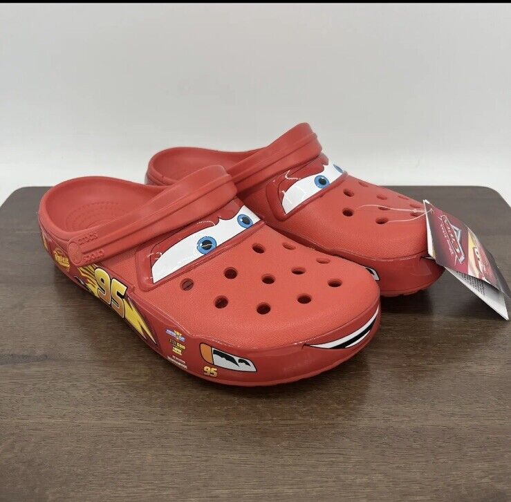 Crocs Adults Classic Disney Cars Lightning McQueen Clogs 205759-610 Multi  Size