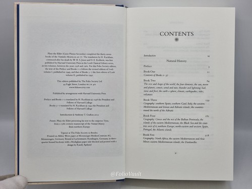 Natural History (5v.) - Pliny the Elder - Folio Society - 2012 1st edition - VGC - Picture 21 of 24