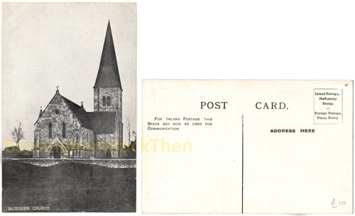 Real photographic postcard of the Church, Aubourn, Lincolnshire