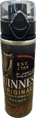 Personalisierte wiederverwendbare 850ml Guinness Trinkflasche mit einzigartigem Flip Lock Deckel