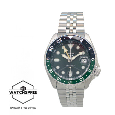 Seiko 5 Sports Automatic GMT SKX Sports Style S. Steel Band Watch SSK035K1