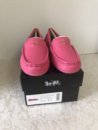 MARLEY LEATHER DRIVERS LOAFERS SIZE 
