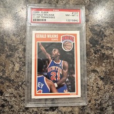 1989-90 Fleer Basketball #107 Gerald Wilkins (U of Tennessee) PSA 8 - POP:2 RARE