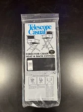 Telescope Casual Director Chair Black Seat And Back Covers