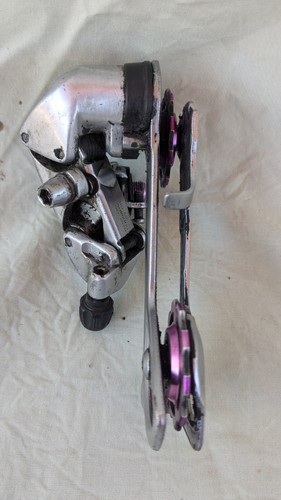 Shimano Deore DX Speed Metall lila eloxiert 7-fach Schaltwerk - Bild 5 von 8