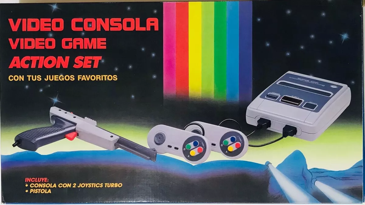 VINTAGE VIDEO CONSOLE FAMILY GAME ACTION SET NES CLONE FAMICOM NEW