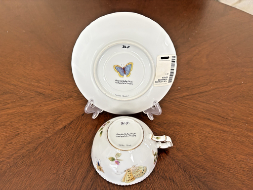 Anna Weatherley Spring in Budapest Flat Cup & Saucer set NEW (BL 5) - Picture 4 of 6