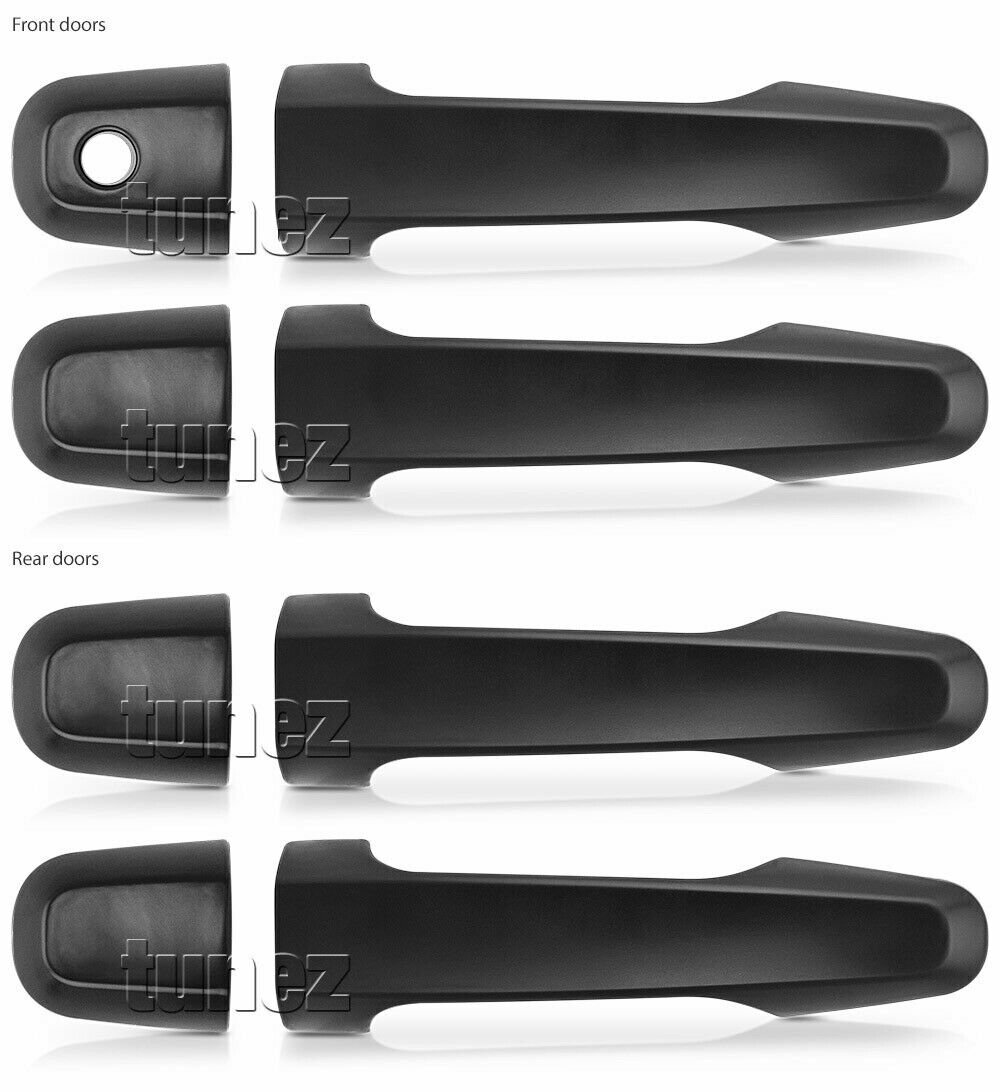 Matt Manual Remote Key Door Handle Cover Guard For Mitsubishi Triton MQ MR Tunez - Picture 3 of 8