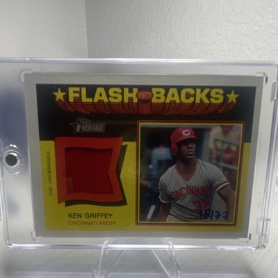 Topps 2026 Heritage Flashbacks 1977 Relic Ken Griffey FB-KG 18/77 Reds