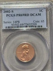 2002-s Lincoln PCGS PROOF Cent PR69RD DCAM  **RED** Gem