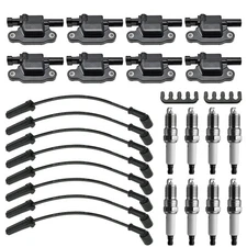 8 set UF413 Ignition Coils 41-962 Spark Plug Spark Plug Wires For ACDelco Chevy