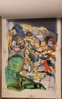 ORIGINAL VALIANT COMICS COLOR ART! SECRET WEAPONS #13 P 15. BLOODSHOT! SPLASH!