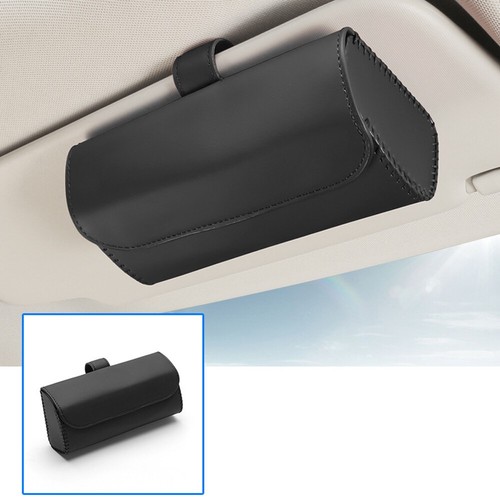 Auto Brille Box Universal Leder Sonnenbrille Fall Aufbewahrung halter Tasche - Bild 2 von 13
