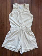 Nike Sportswear Girls Jersey Romper size L Ivory