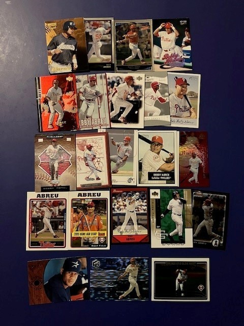 Bobby Abreu Baseball Card Lot--20 Different Cards--All Major Brands