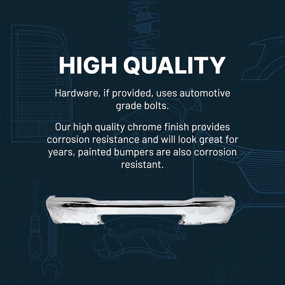 Bumper For 1983-1986 Chevrolet C10 With License Plate Provision Steel Front Foto 2 de 4