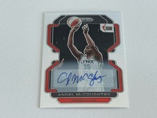2022 Panini WNBA Prizm Angel McCoughtry Minnesota Auto Silver Prizm Card #168