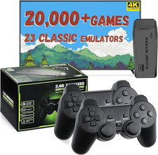 New Retro Gaming Console & Game Stick Pro - 20,000+ Classic Video Games, 23 Emul