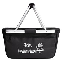 Einkaufskorb Frohe Weihnachten Weihnachtsmann Geschenkidee Frohe Weihnachten Ges