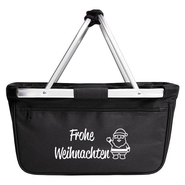 Einkaufskorb Frohe Weihnachten Weihnachtsmann Geschenkidee Frohe Weihnachten Ges-image