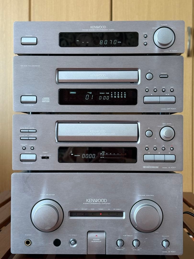 kenwood k'sアンプ A1001 KENWOOD K's A-1001 DP-1001 T-1001 X-1001 Mini Hi-Fi Stereo System