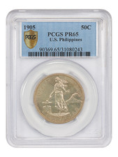 U.S. Philippines: 1905 50C PCGS PR65 - U.S. Philippines