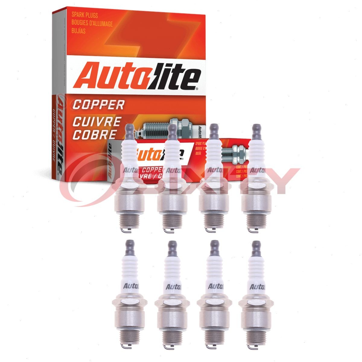 8 pc Autolite Copper Core Spark Plugs for 1950-1951 Lincoln Lincoln Ignition tq