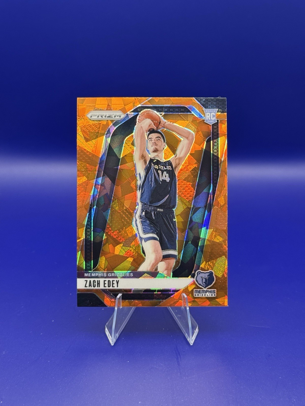 2024-25 Panini Prizm - Zach Edey #249 Orange Ice Prizm (RC)