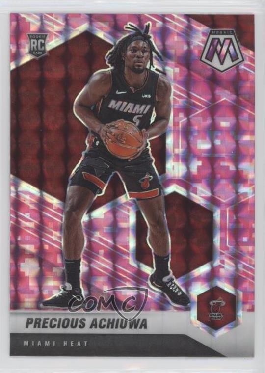 2020-21 Panini Mosaic Rookie Pink Camo Mosaic Prizm Precious Achiuwa #215 0r5k