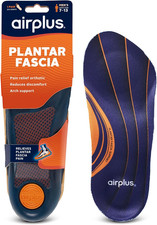 Plantar Fasciitis Orthotic 3/4 Length Shoe Insole- Foam Shell  Gel Heel - Deep