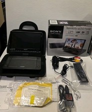 Sony DVP-FX950 CD/DVD Player Portable 9" Remote Cables Battery Case MINT Tested