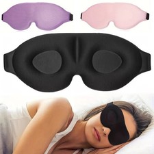 Sleep Eye Mask for Men Women, 3D Contoured Cup Sleeping Eye Mask Blindfold