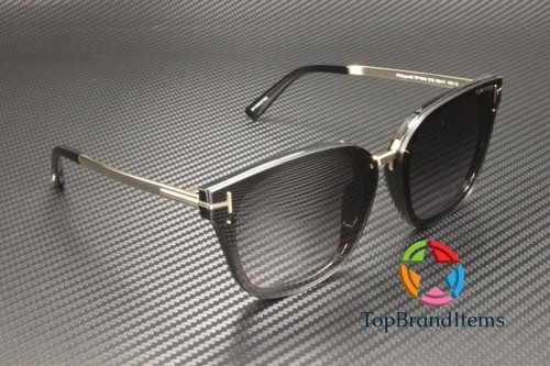 Tom Ford FT1014 01B Injected Shiny Black Gradient Smoke 68 mm Women's Sunglasses - Picture 3 of 6