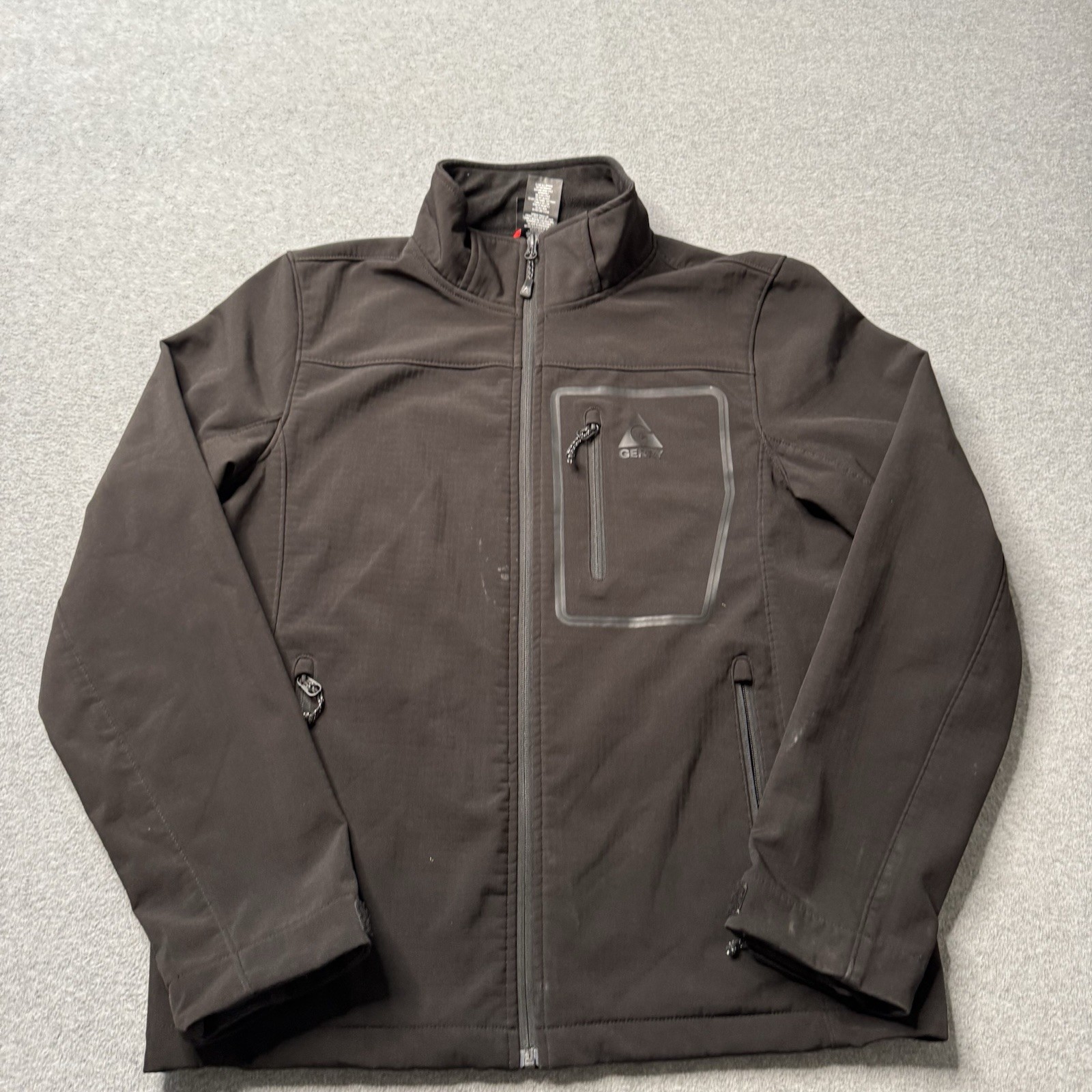 Gerry Jacket Mens Medium Black Softshell Microgri… - image 3