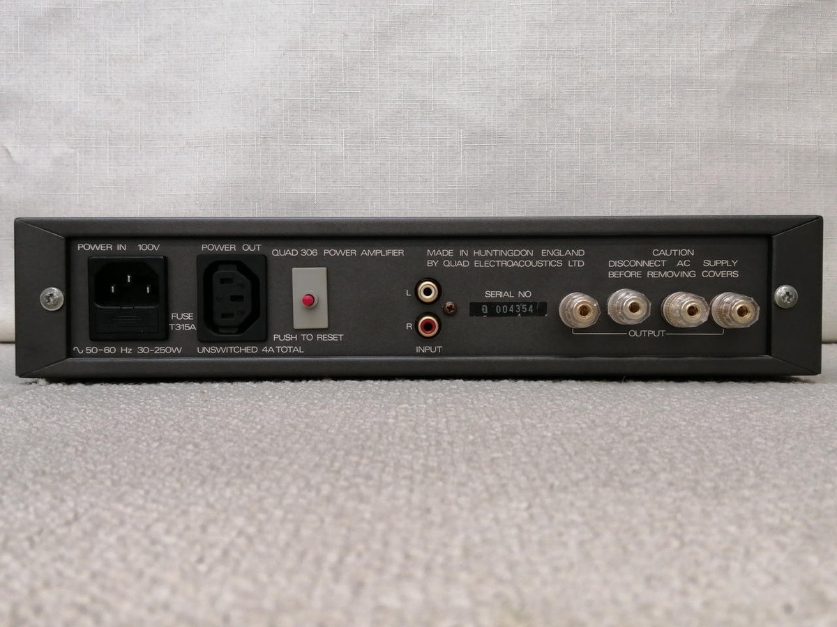 QUAD 306 パワーアンプ Quad 34/Quad 306 Preamp/Power Amplifier Set | eBay