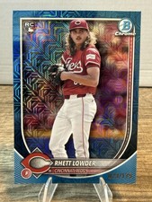 Rhett Lowder 2025 Bowman Chrome Blue Mojo Mega Box RC /175 #6 Cincinnati Reds
