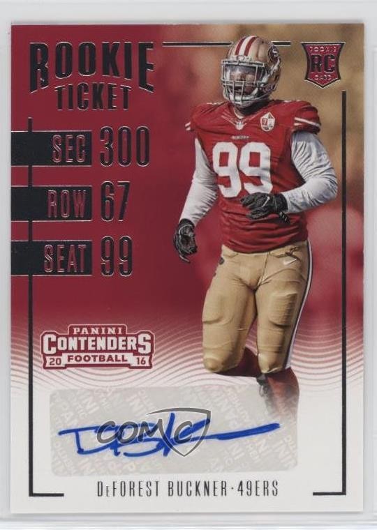 DeForest Buckner Panini Contenders #134 Autograph