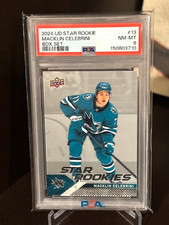 Upper Deck 2024-25 Star Rookies Macklin Celebrini #13 PSA 8**