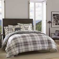 Eddie Bauer - Queen Duvet Cover Set, Cotton Reversible Bedding with Matching