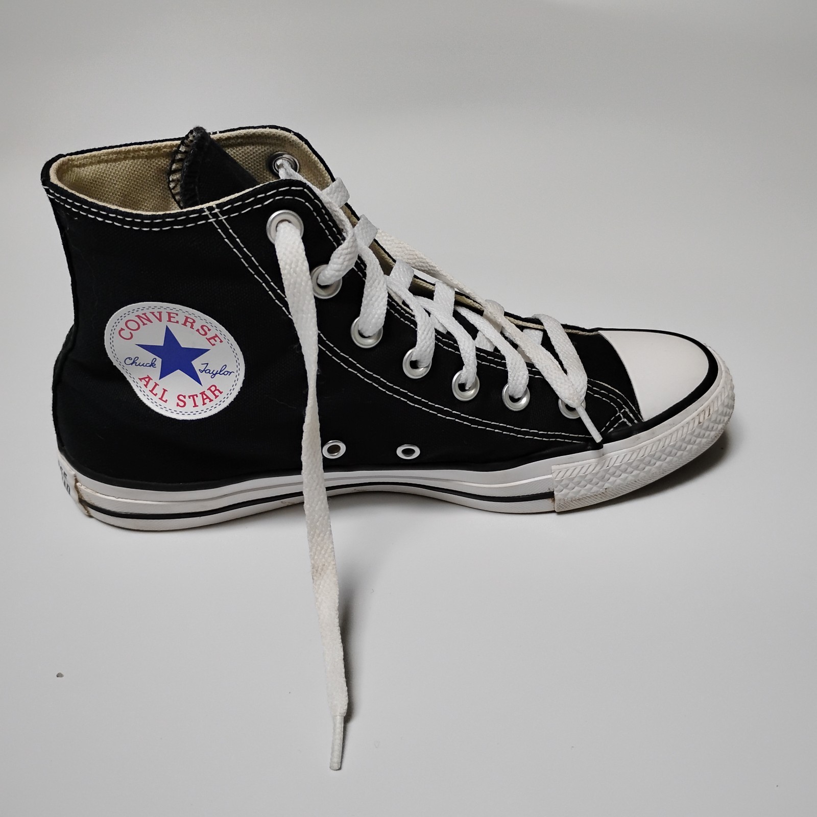Converse Chuck Taylor All Star High Top Sneakers Womens Shoes Size 8 Black M9160 thumbnail 7