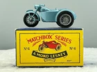 Matchbox lesney#4c,Triumph motorcycle,v.n.MINT, boxed all original