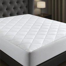 Niagara Cotton Mattress Pad Queen 60x80 - Non Noisy Cooling Breathable Ultra Plu