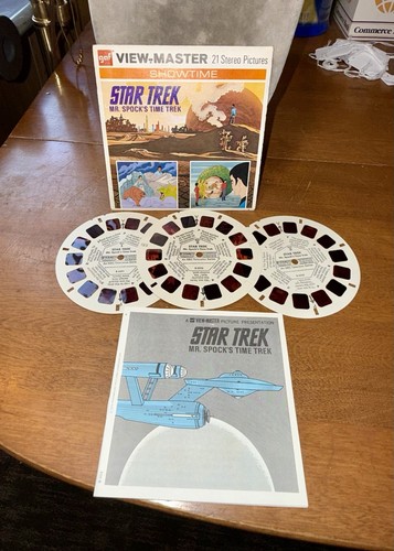 1974 View-Master STAR TREK Mr. Spock's Time Trek - 3 Reel Set + Booklet Lot Q
