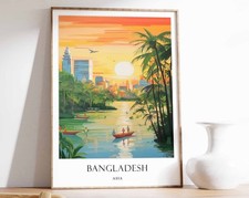 4_Bangladesh poster, travel poster, Asia poster, South Asia poster, Dhaka poster