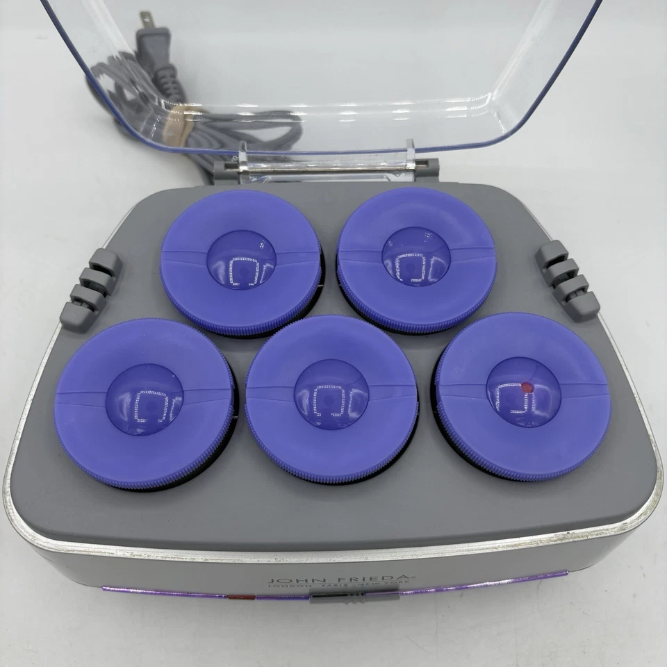 John Frieda Smooth Waves Body Shine 5 Jumbo Terciopelo Hot Rollers 2" JFHS5 Sin Clips Foto 2 de 4